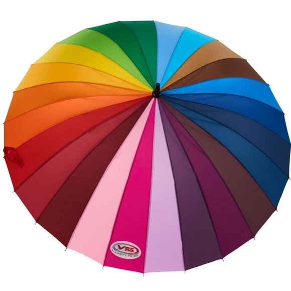 Variety To Go 24K Large Rainbow Umbrella (Straight Handle) - Picture 2 of 10